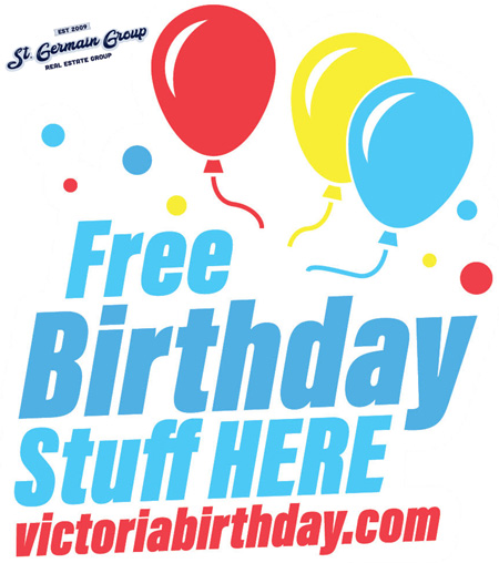 Free Birthday Victoria BC by Don St Germain